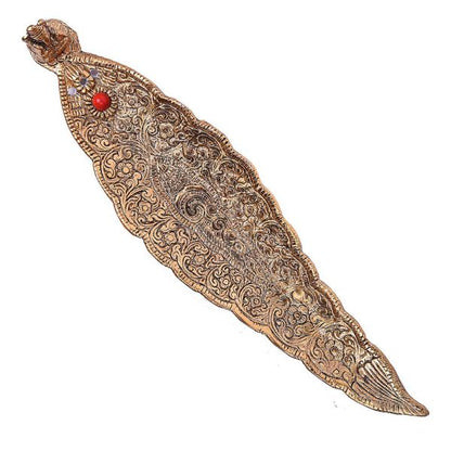 Agarbatti Leaf Golden Antiq Small