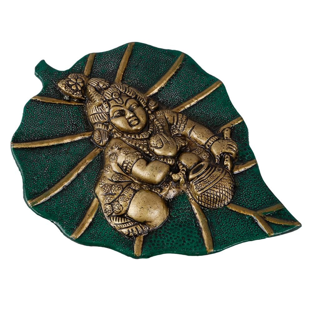 Bal Krishna Wall Hanging Green