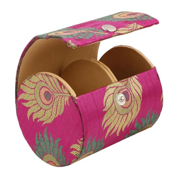 Bangle Box Peacock Feather Small