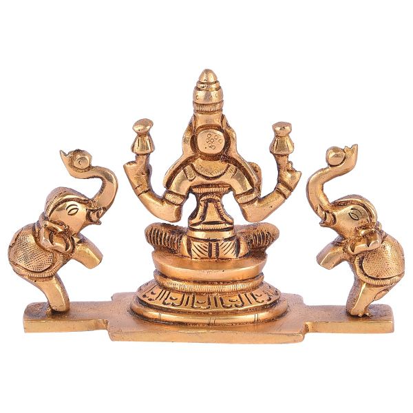 Brass Gaja lakshmi idol