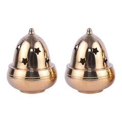 Brass Goblet Kubera Diya Small Pair