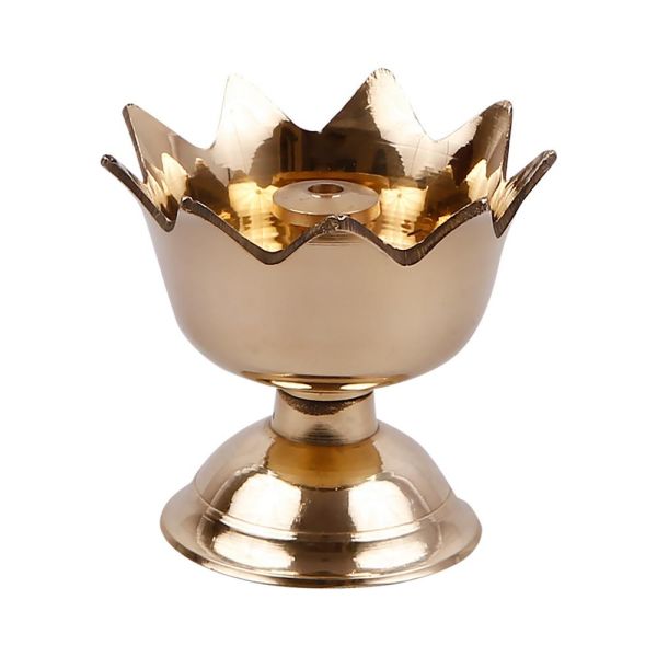 Brass Kamal Diya Small Pair