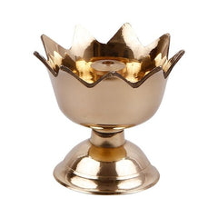 Brass Kamal Diya Small Pair