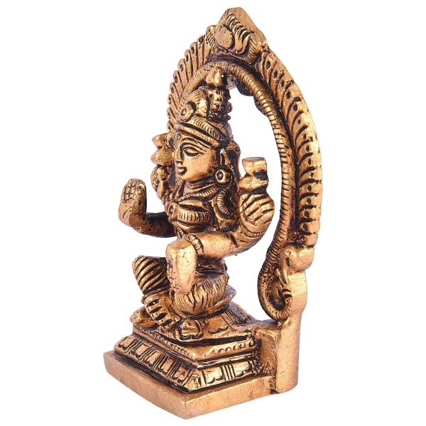 Brass Lakshmi With Prabhavali