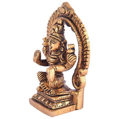 Brass Lakshmi With Prabhavali