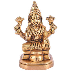 Brass Mahalakshmi idol