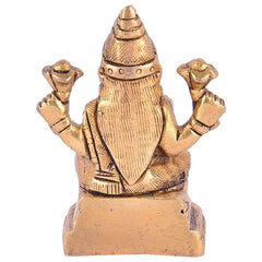 Brass Mahalakshmi idol