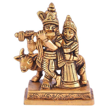 Brass RadhaKrishna idol