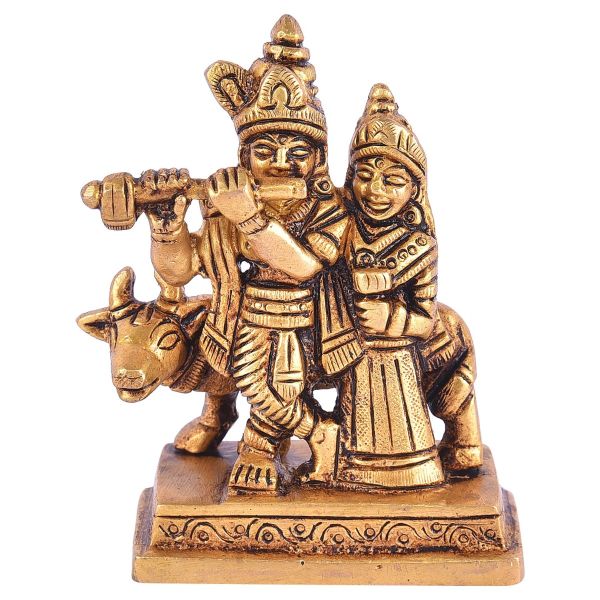 Brass RadhaKrishna idol