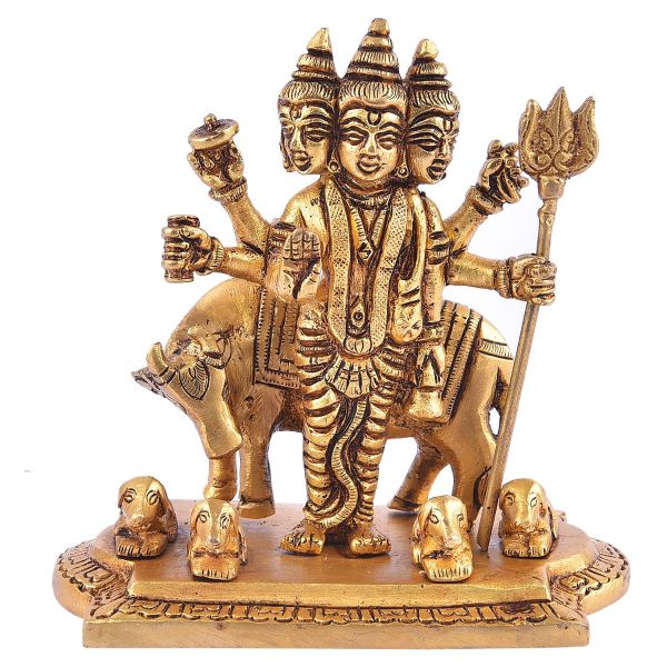 Brass Shri Guru dattathreya Idol Medium