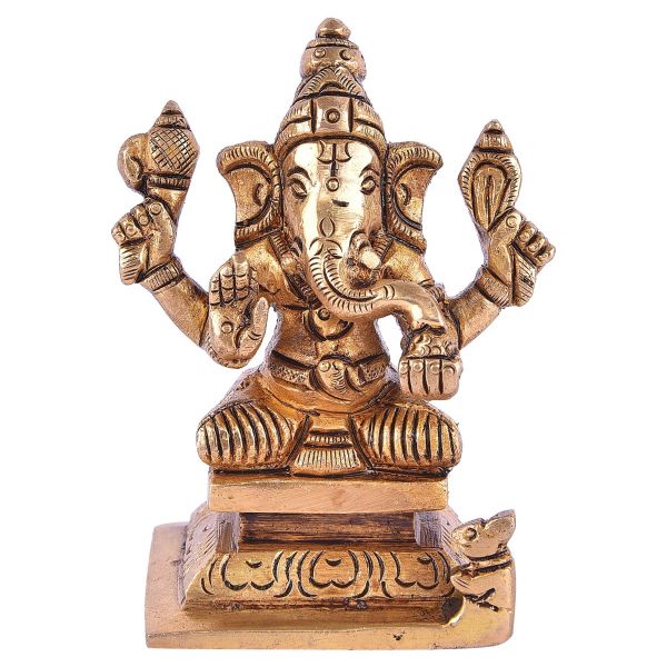 Brass Sri Ganapati Idol Small