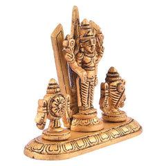 Brass Tirupati Balaji Shanku Chakra Namam idols Small