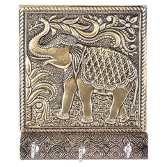 Elephant German Oxidized Key Holder