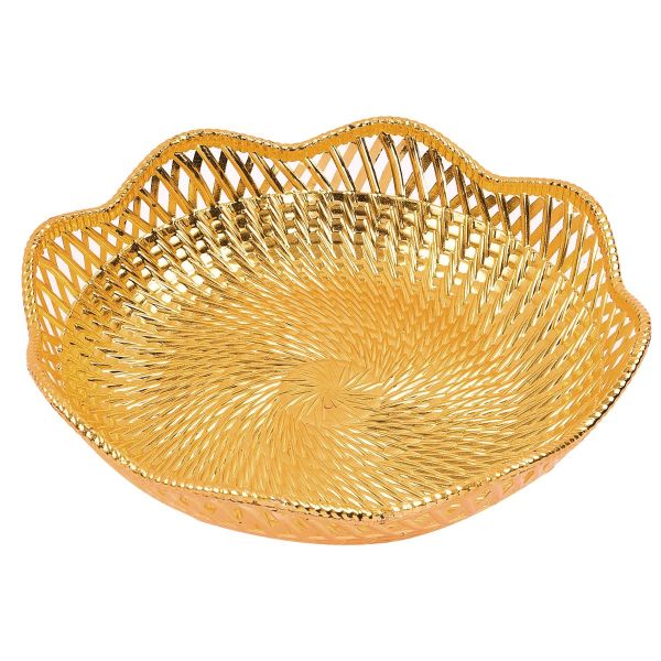 Fiber Waves Bowl Medium Gold