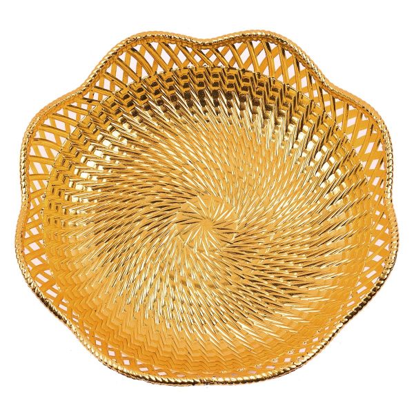 Fiber Waves Bowl Medium Gold