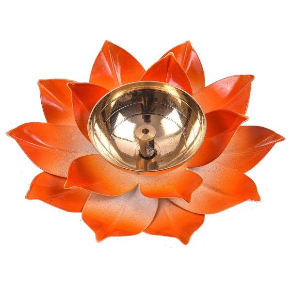 Flower Petal Brass Diya Big