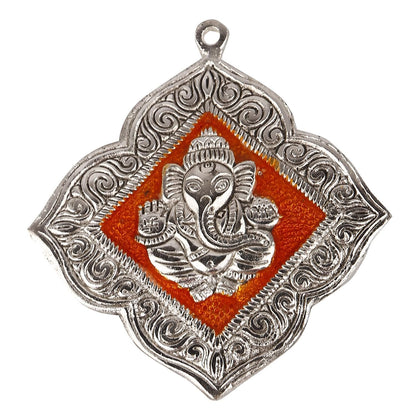 Ganesh Hanging Floral Orange