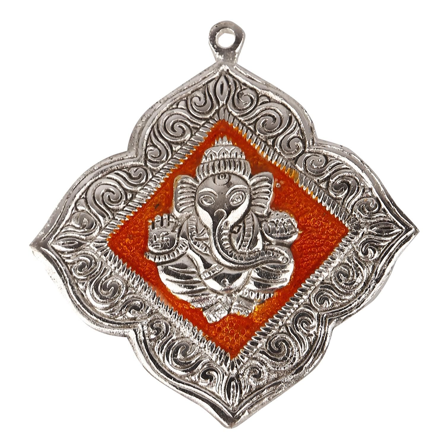 Ganesh Hanging Floral Orange