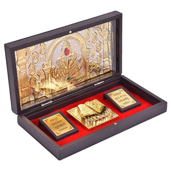 Ganesh Charan Paduka Pooja Box Big