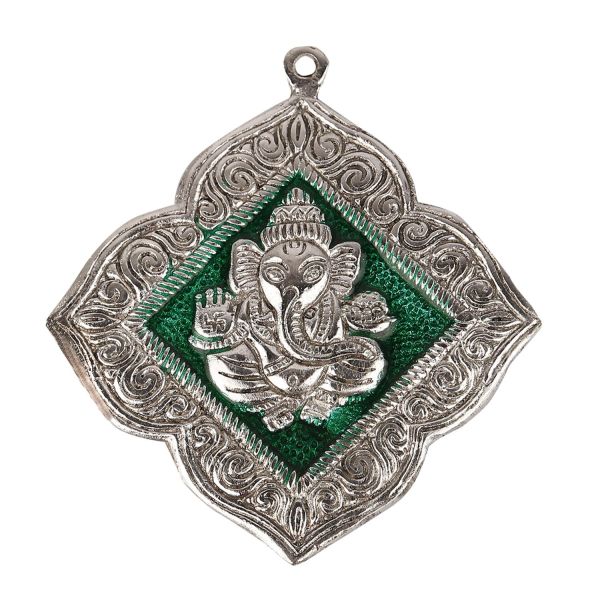 Ganesh Hanging Floral Green medium