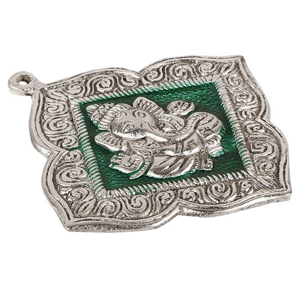 Ganesh Hanging Floral Green medium