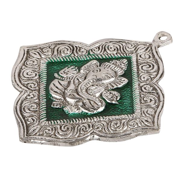 Ganesh Hanging Floral Green medium