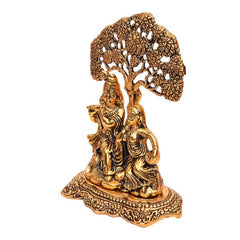 Radhakrishna Tree Golden Antiq Fine