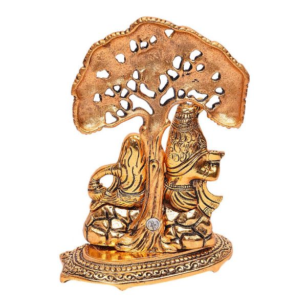 Radhakrishna Tree Golden Antiq Fine