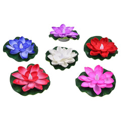 Sensor Floating lotus LED Diya 6 Pcs Set