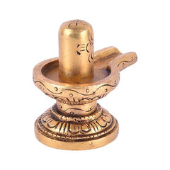 Shivaling Idol Brass Medium