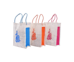 Thamboolam jute bag printed(assorted designs)