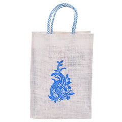 Thamboolam jute bag printed(assorted designs)