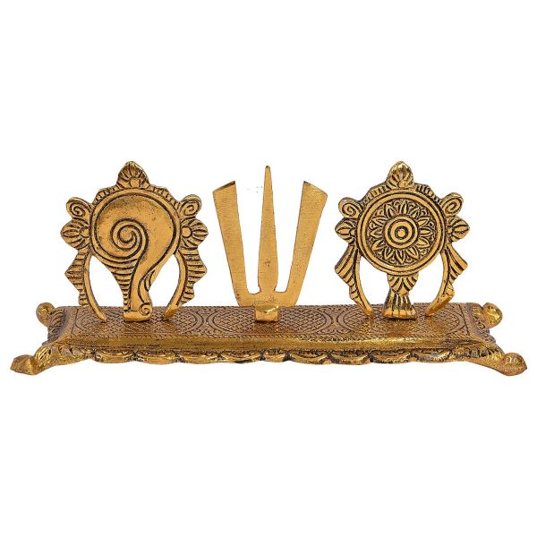 Tirupati Balaji Shanku chakra Stand Metal