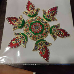 Tri Leaf Rangoli