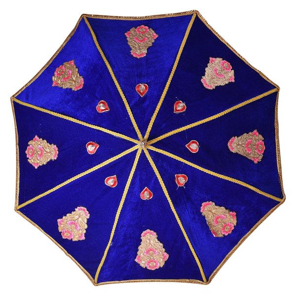 Wedding Velvet Kashi Yatra Set Blue (Random Designs)