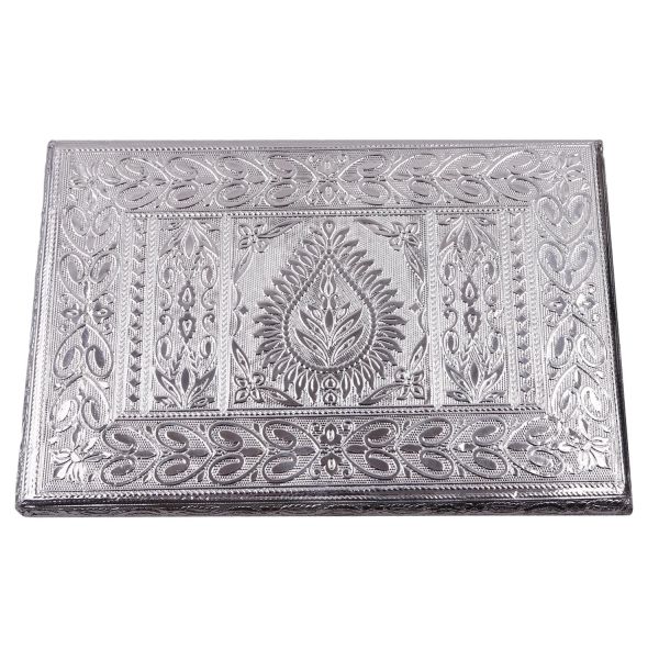 White Metal Pooja Stand 8x12