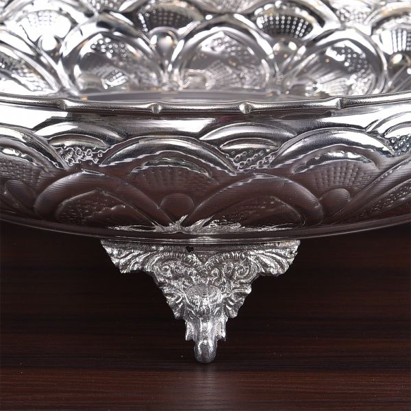 German Silver Fancy Pooja Plate 10