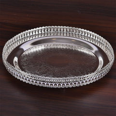 German silver Fancy Thali Big 12 '