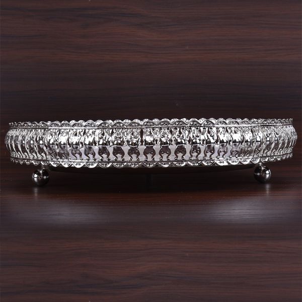 German silver Fancy Thali Big 12