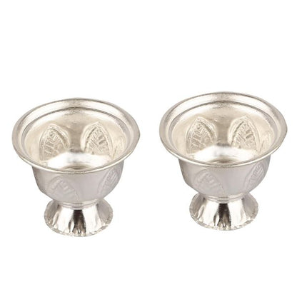 German Silver Kumkum Bowl Matka Small