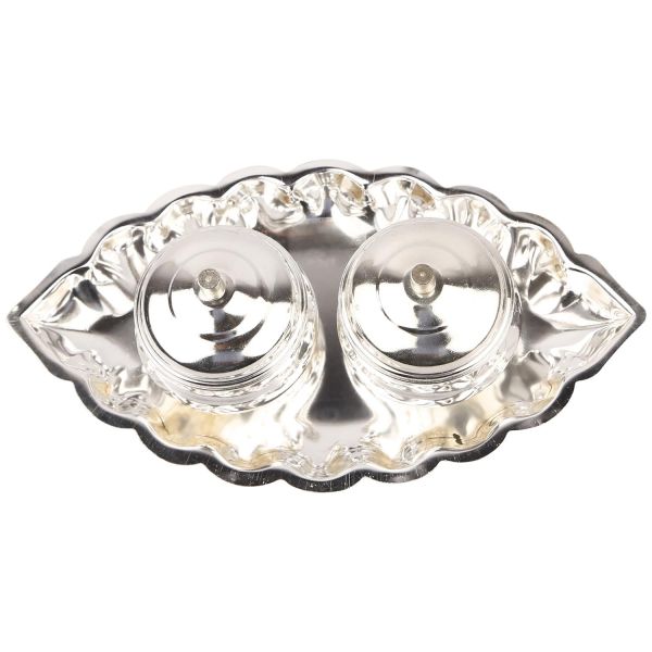 German Silver KumKum Box With Lid Big