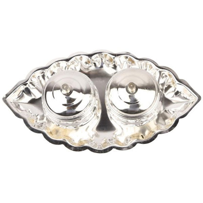 German Silver KumKum Box With Lid Big