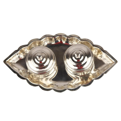 German Silver Kumkum with lid small