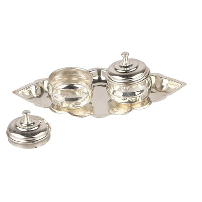 German Silver Kumkum with lid small