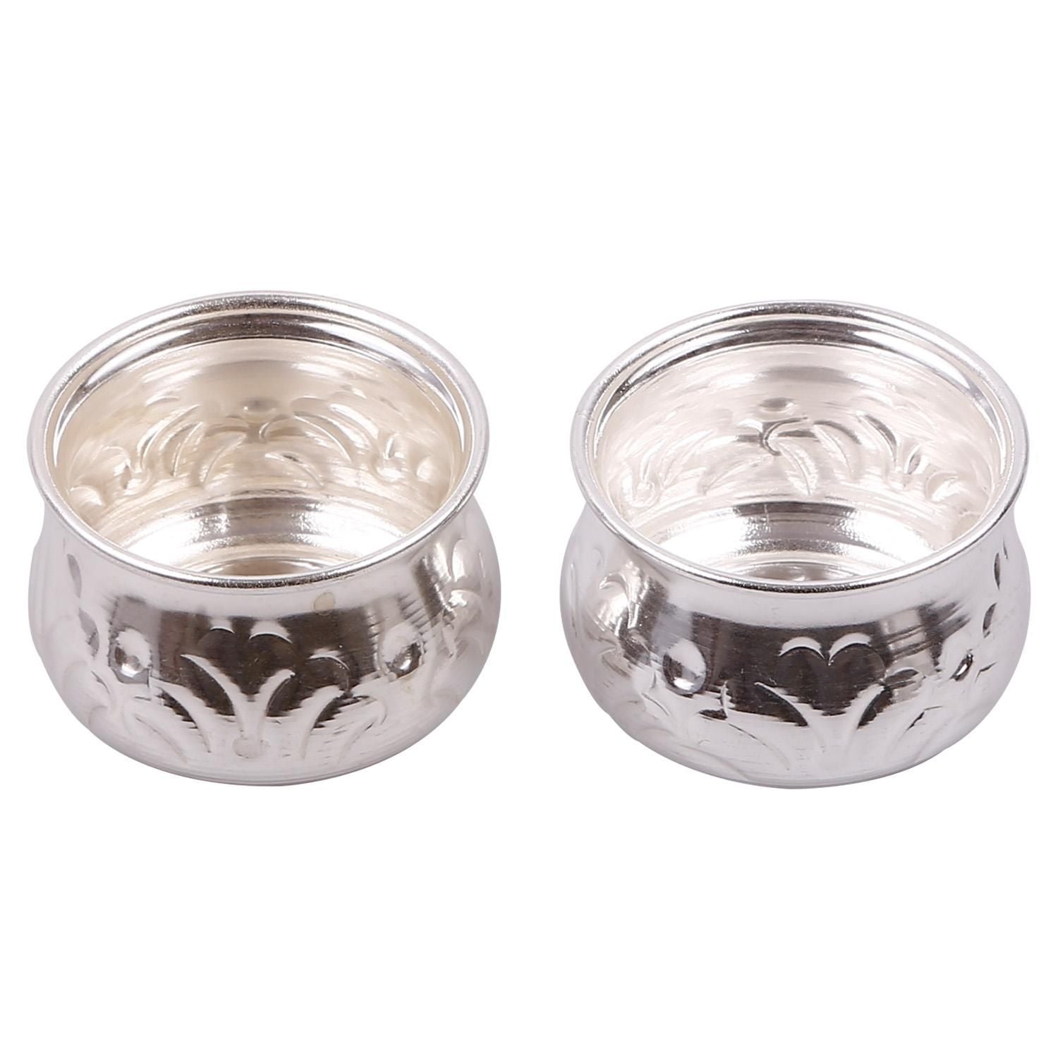 German Silver Matka kumkum bowls