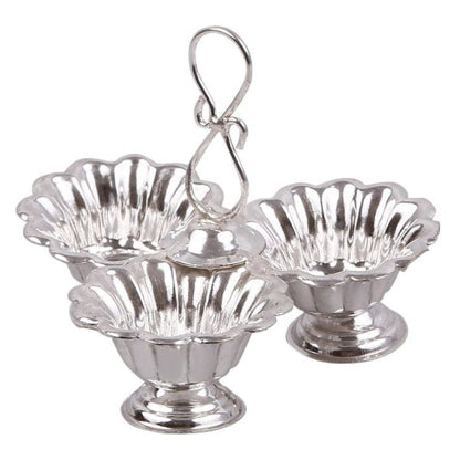 German Silver Panchwala Floral 3 Small
