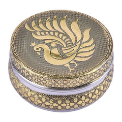 Golden oxidized Peacock Box