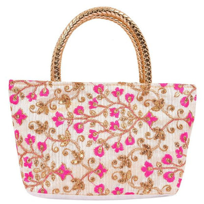 Hand Bag Embroidery Floral