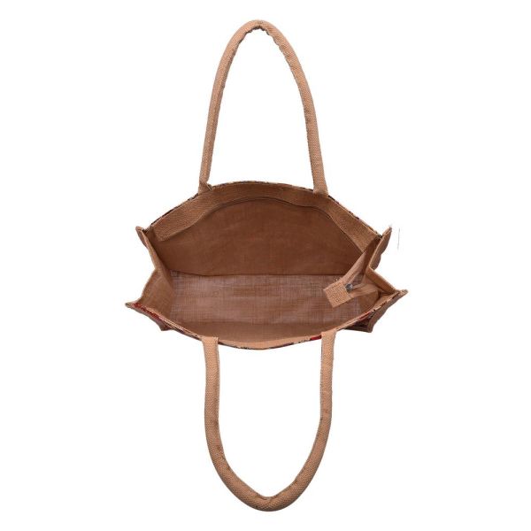 Jute Bag - Kalamkari Rural 13x16