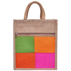 Jute Bag - Patch work 10x11